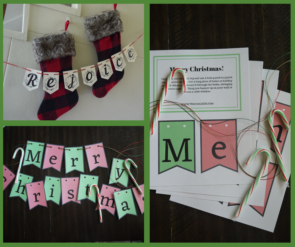 Free printable Christmas banners