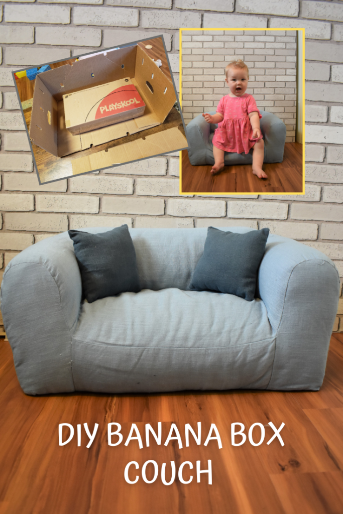 DIY banana box couch