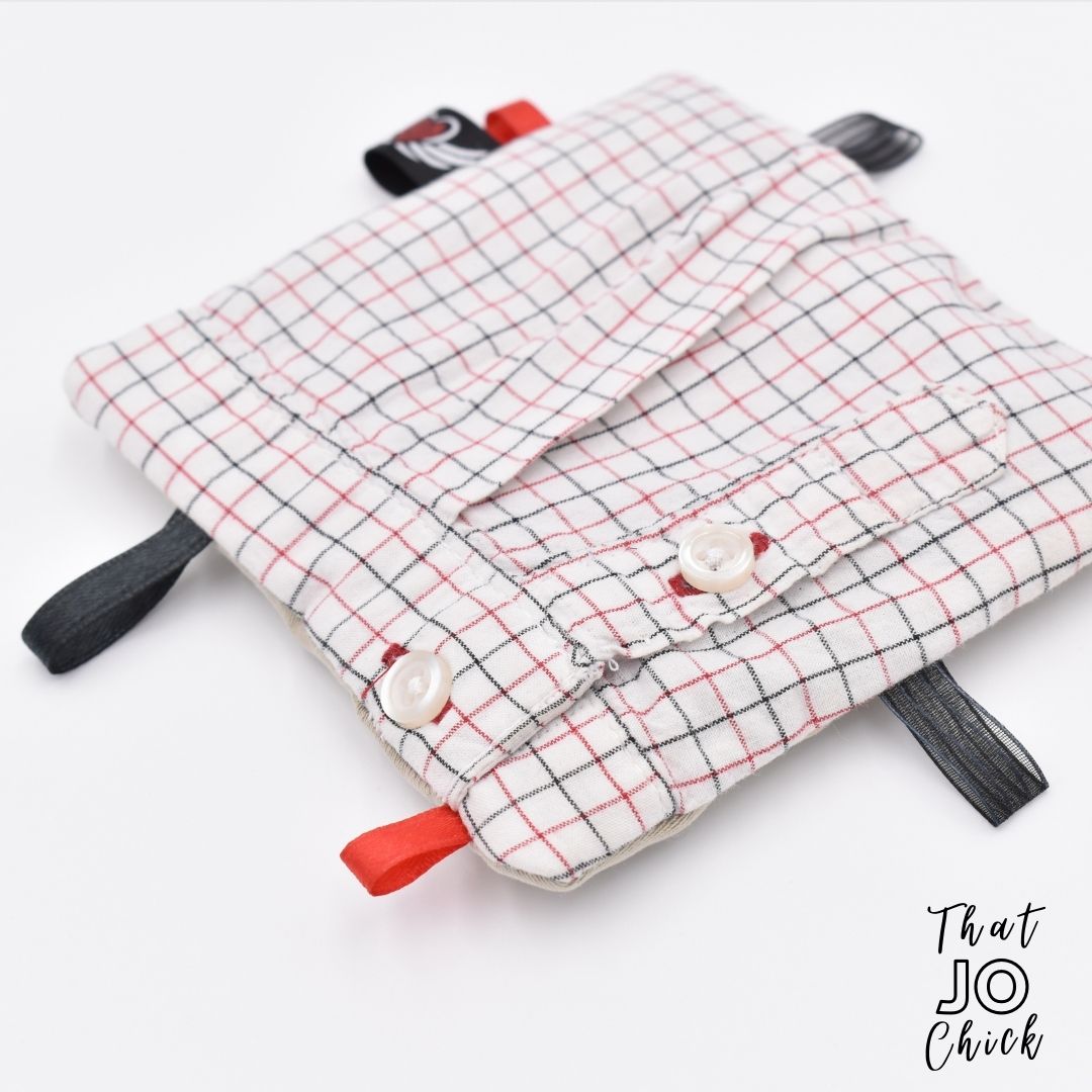 This soft handmade toy has layers of crinkly material for that sound that babies obsess over!