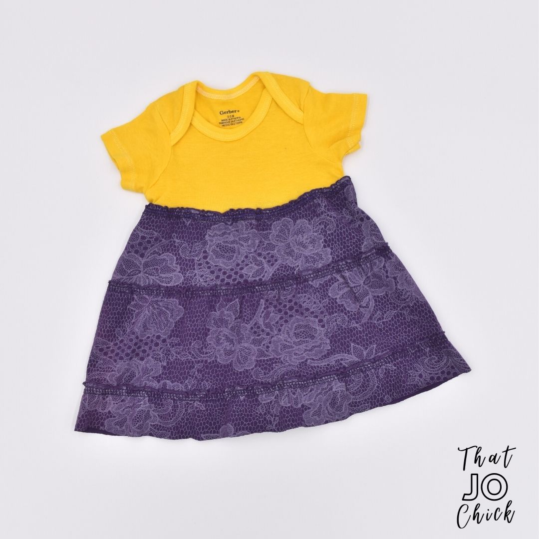 Hand dyed hand made t-shirt dress