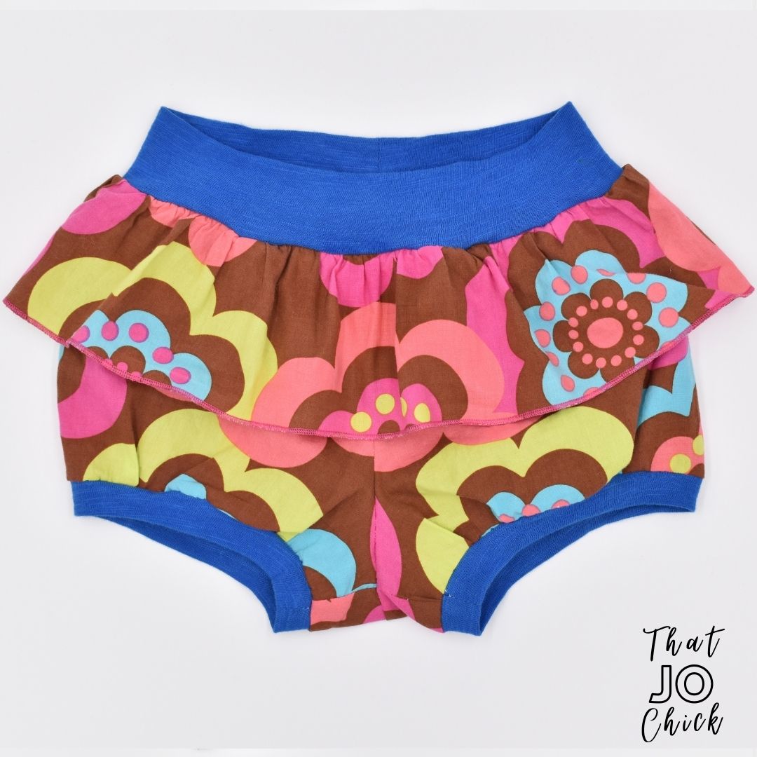 hand made Funky frilly cotton bloomer shorts