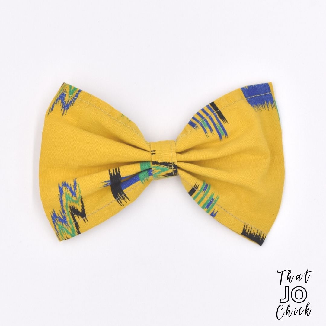 hand made repurposed kimono hair bow