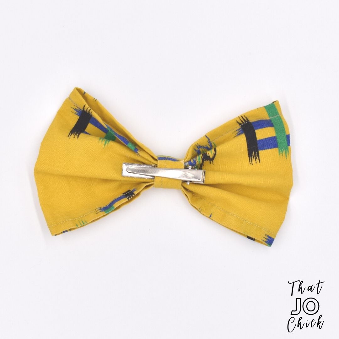 hand made repurposed kimono hair bow