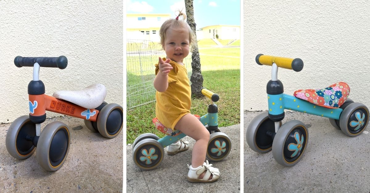 diy painted bike makeover for toddlers balance bike