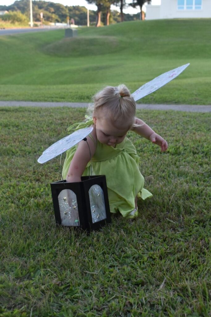 Tinkerbell reaching into tinkerbell's lantern